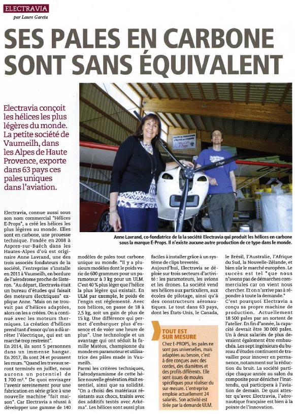 La Provence Entreprises 2017 Electravia